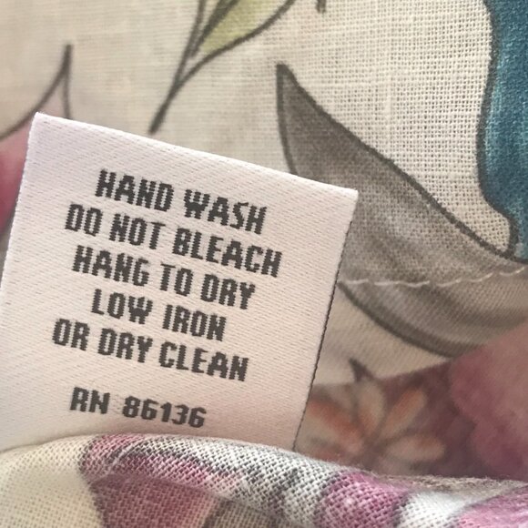 Bryn Walker lounge set women's L floral Linen Italian fabric US lagenlook gift - Picture 8 of 14